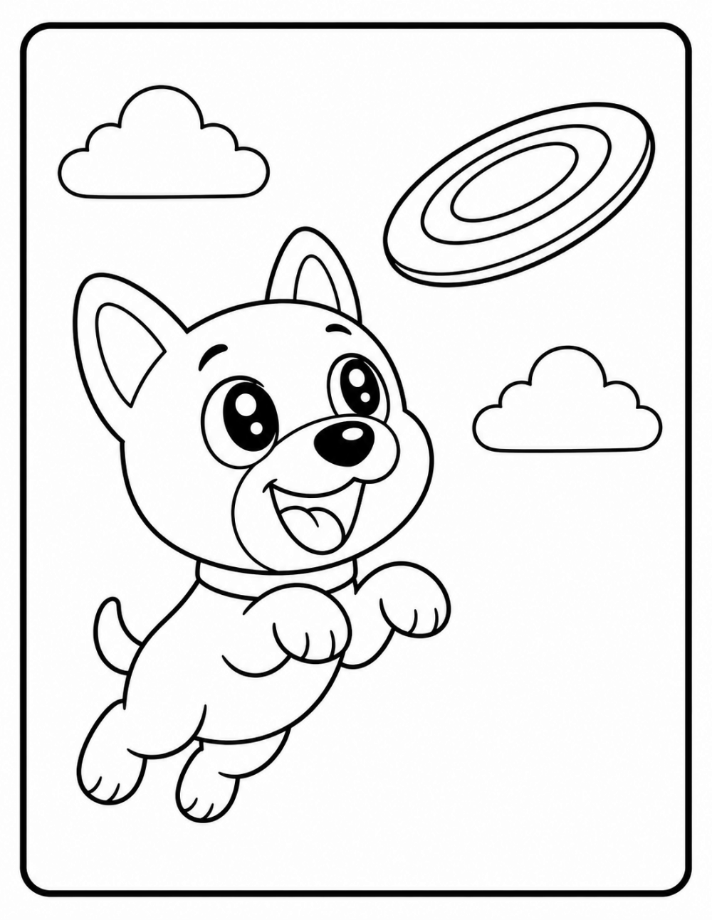 Catch It! coloring page line art