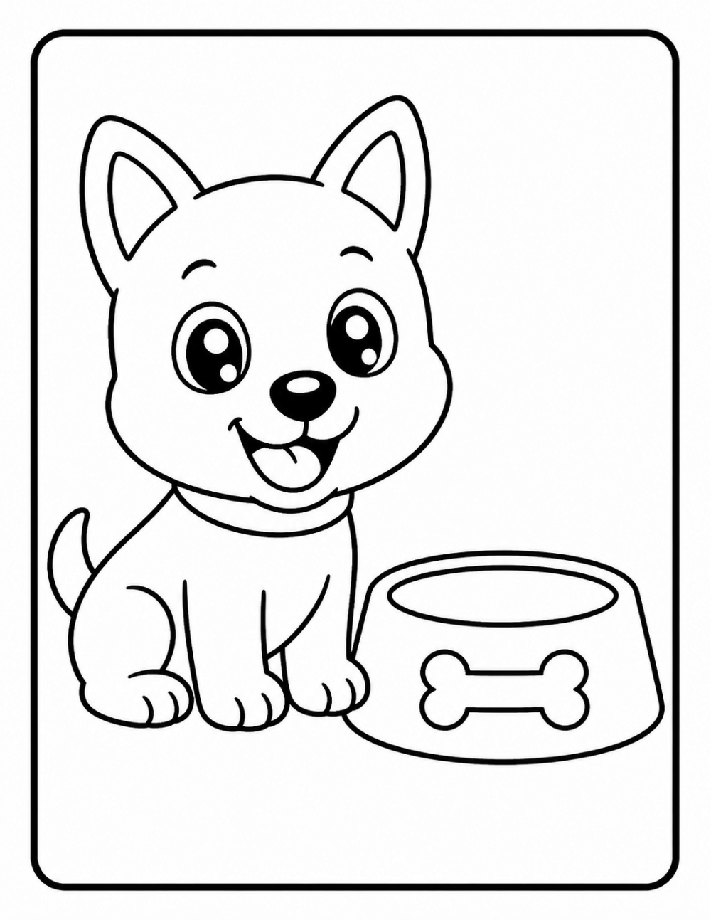 Yum Yum coloring page line art