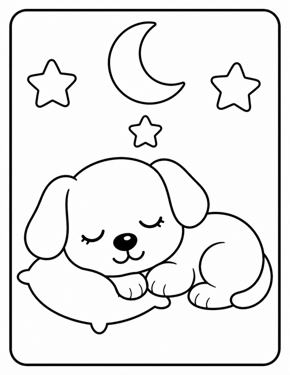 Sweet Dreams coloring page line art