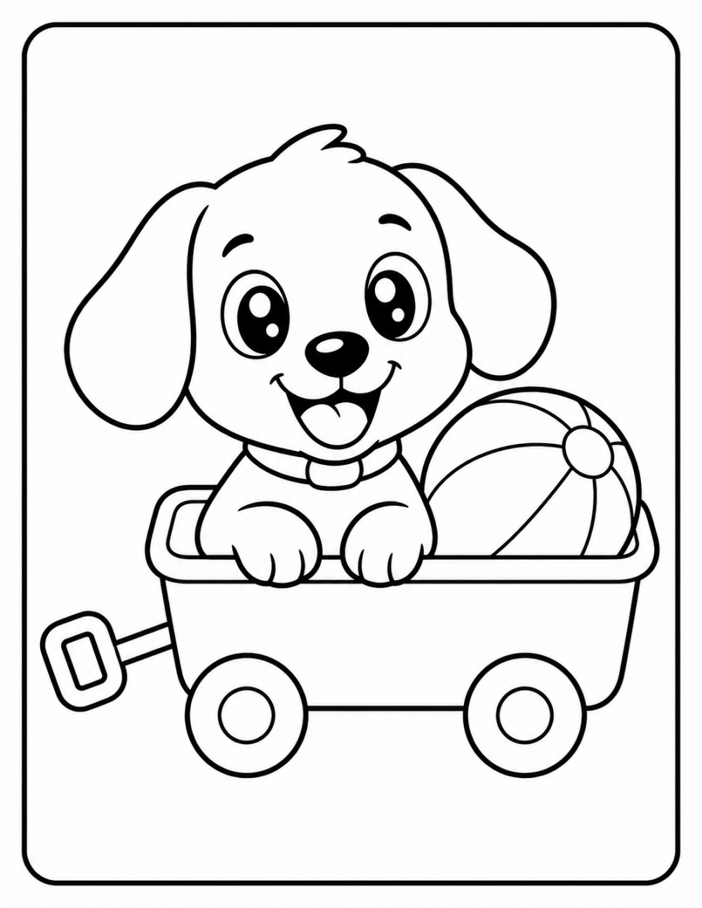 Wagon Wheels coloring page line art