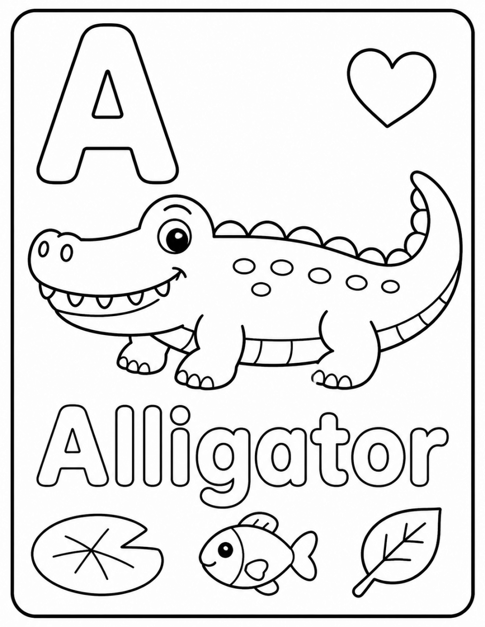 alligator coloring page coloring page line art