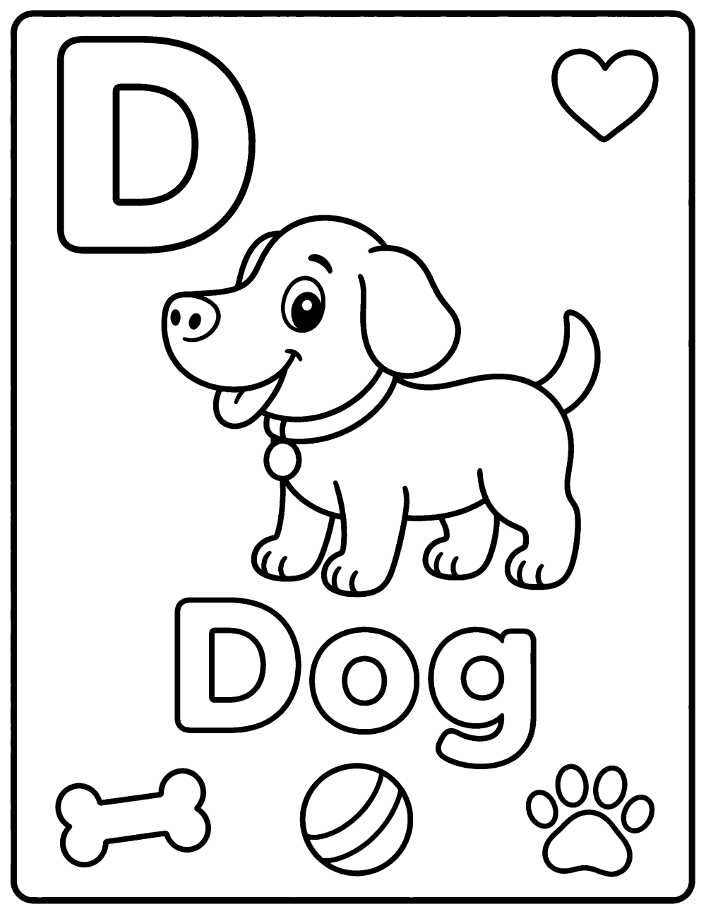 dog coloring page coloring page line art