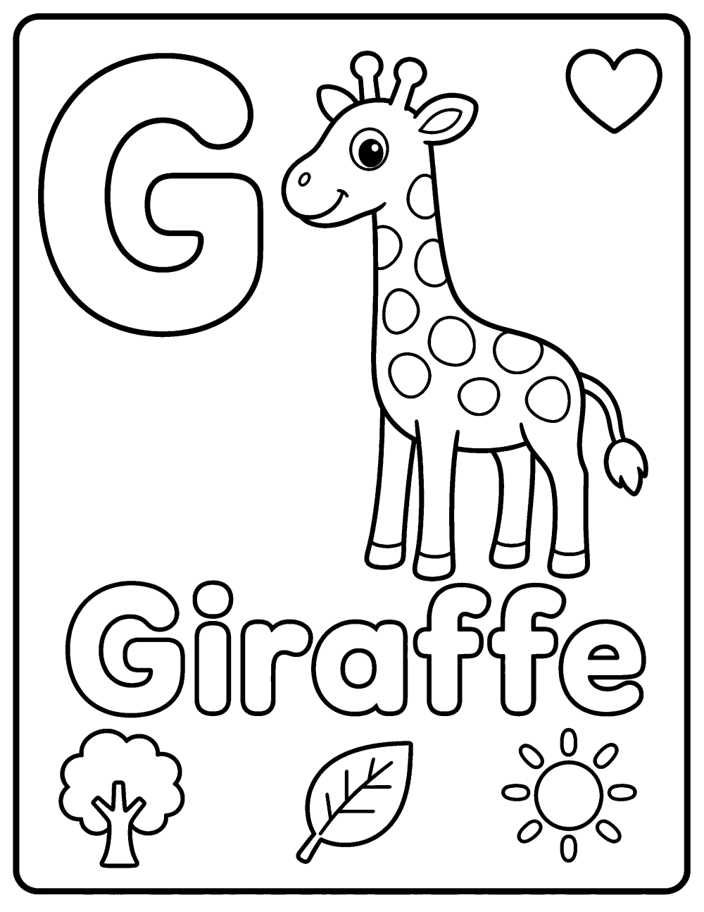 giraffe coloring page coloring page line art