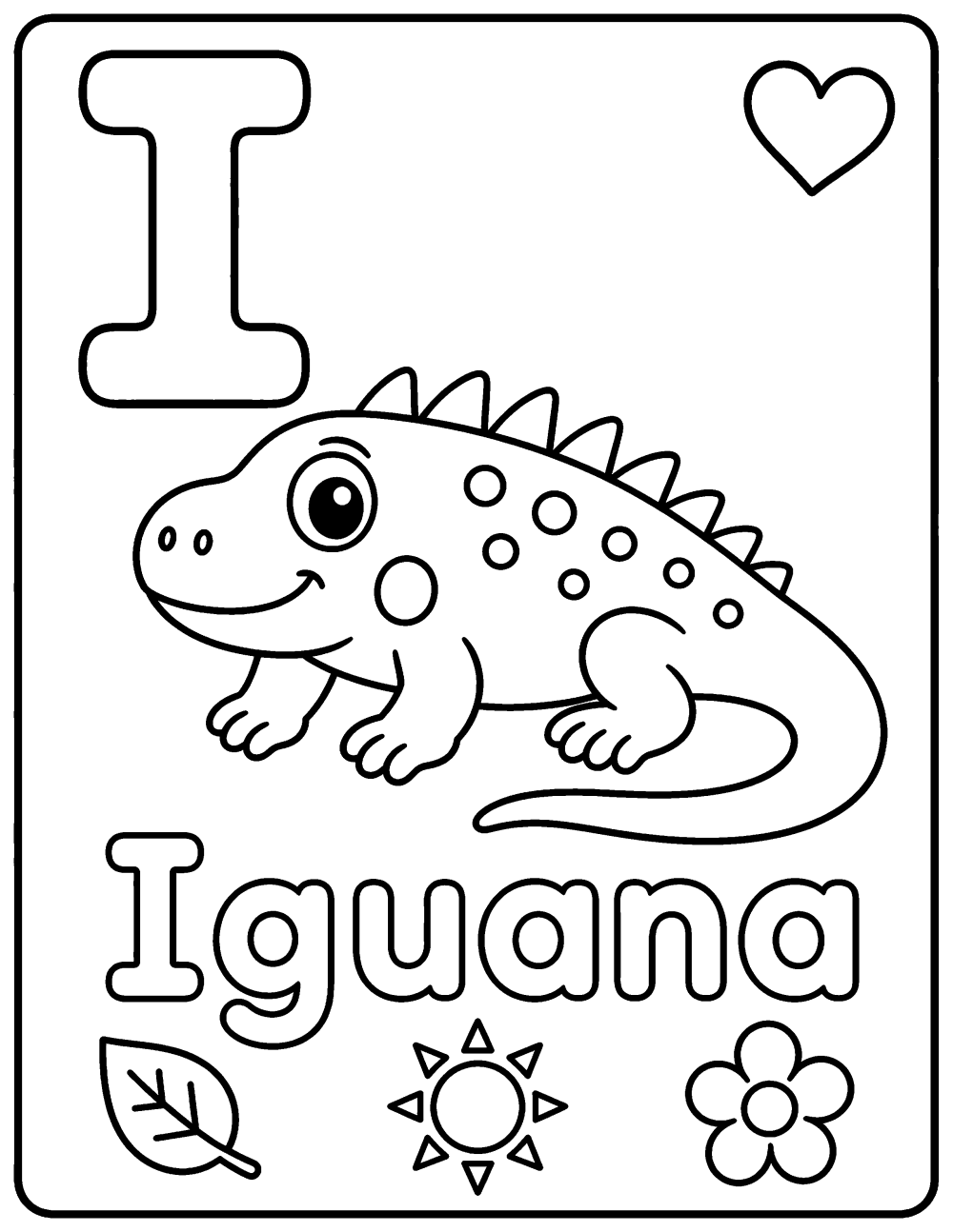 iguana coloring page coloring page line art