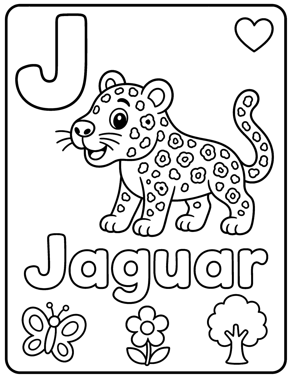 jaguar coloring page coloring page line art