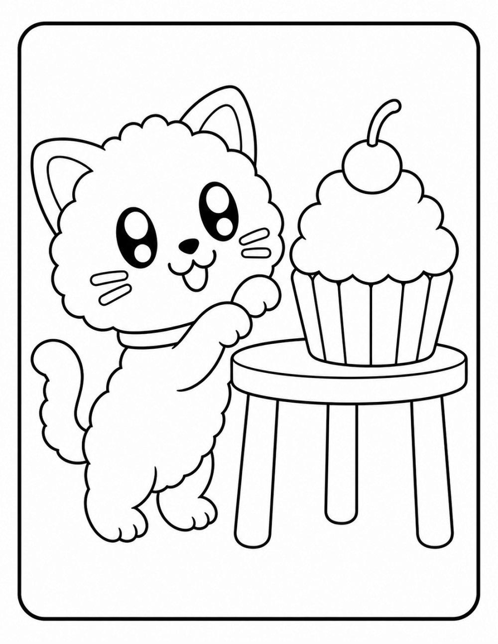 Sweet Treat coloring page line art