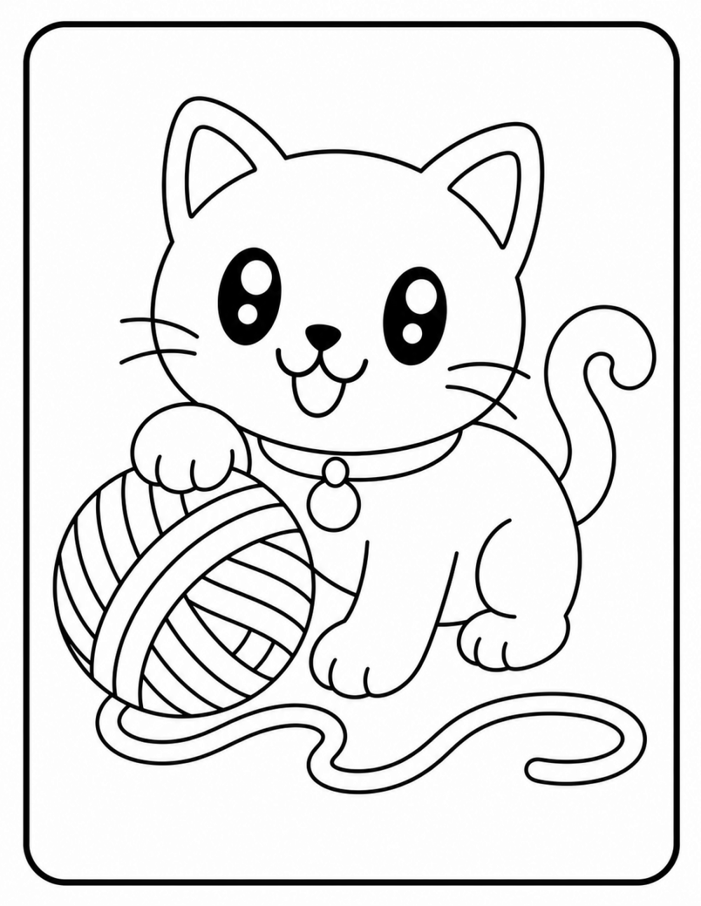 String Play coloring page line art